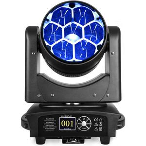 BETOPPER Moving Head Light 7x40W RGBW Beam/Wash/Zoom/CTO Effect Bee Eye LED Stage Lighting Spotlights, Sound Activated for DJs, Bars, Christmas, and Home Party Lighting, 1 Pack