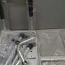 Sangohe Step Stool with Handle for Elderly, Aluminum Step Stools for Adults, Step Stool for Bed, Step Stool with Adjustable Handle and Legs, 275LBS Weight Capacity, 503A