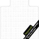 Amyracel Chair Mat for Carpet, 48'' x 36'' Clear Computer Desk Chair Mat for Low Pile Carpeted Floors, Easy Glide Plastic Floor Mat for Office Chair on Carpet Protection