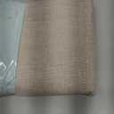 AmazerBath Taupe Boho Shower Curtain with Tassels, Linen Textured Farmhouse Shower Curtain Set with 12 Hooks, Washable Water-Repellent Neutral Fabric, 72x72 Inches Tan