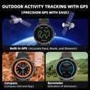 Smart Watch Built-in GPS, Pressure, Altitude, Compass, Smartwatch for Men Fitness Tracker with 1.43" AMOLED Screen Bluetooth Call Fitness Watch 100+ Modes Sports Watch Water Resistant for Android iOS