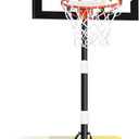 WIN.MAX Kids Basketball Hoop 29 in Backboard, 3.2 to 7.2FT Adjustable Height, Swimming Pool Basketball Hoop Outdoor for Kids/Adults Indoor Outdoor
