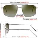 FEISEDY Vintage Polarized Aviator Sunglasses Men Women Classic American Gradient Lens UV400 Protection B0273