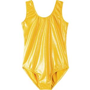 EQSJIU Girls Gymnastics Leotard Ballet Dance Outfits Sleeveless Toddler Kid Gymnastic Tumbling Dancewear 1-10 Years (2-3T, Yellow)