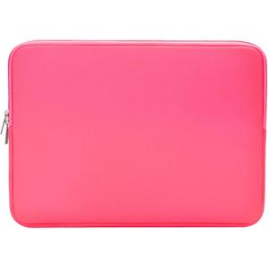 RAINYEAR 15.6 Inch Laptop Sleeve Protective Case Soft Carrying Zipper Bag Cover Compatible with 15.6" Notebook Computer Ultrabook Chromebook (Bright Pink)