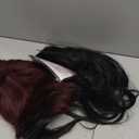 FVCENT 5 Pcs 80s Rock Couple Wig Cross Necklace Purple Round Cosplay Hip Hop Role Playing Accessories Halloween