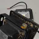 Led Flood Light 2 Pack 10W 12V Ac or Dc Warm White Outdoor Lights 750lm 80w Halogen Bulb Equivalent Black Case for Trees Yard