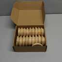 Cunhill 20 Pieces 70mm Bamboo Jar Lids Bulk with Straw Hole for Glass Cups Reusable Mason 2.76 Inch Wooden Lids with Silicone Ring for Beer Can Cups Regular Mouth Drinking Jars