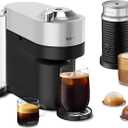 Nespresso Vertuo Pop+ Deluxe by De'Longhi with Aeroccino, Silver
