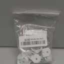 40 Pcs L Bracket Corner Brace 0.63" x 0.63" Metal Corner Bracket 90 Degree Right Angle for Shelves Chair Tables Cabinet Wood Furniture whih 80 Pcs Screws, White