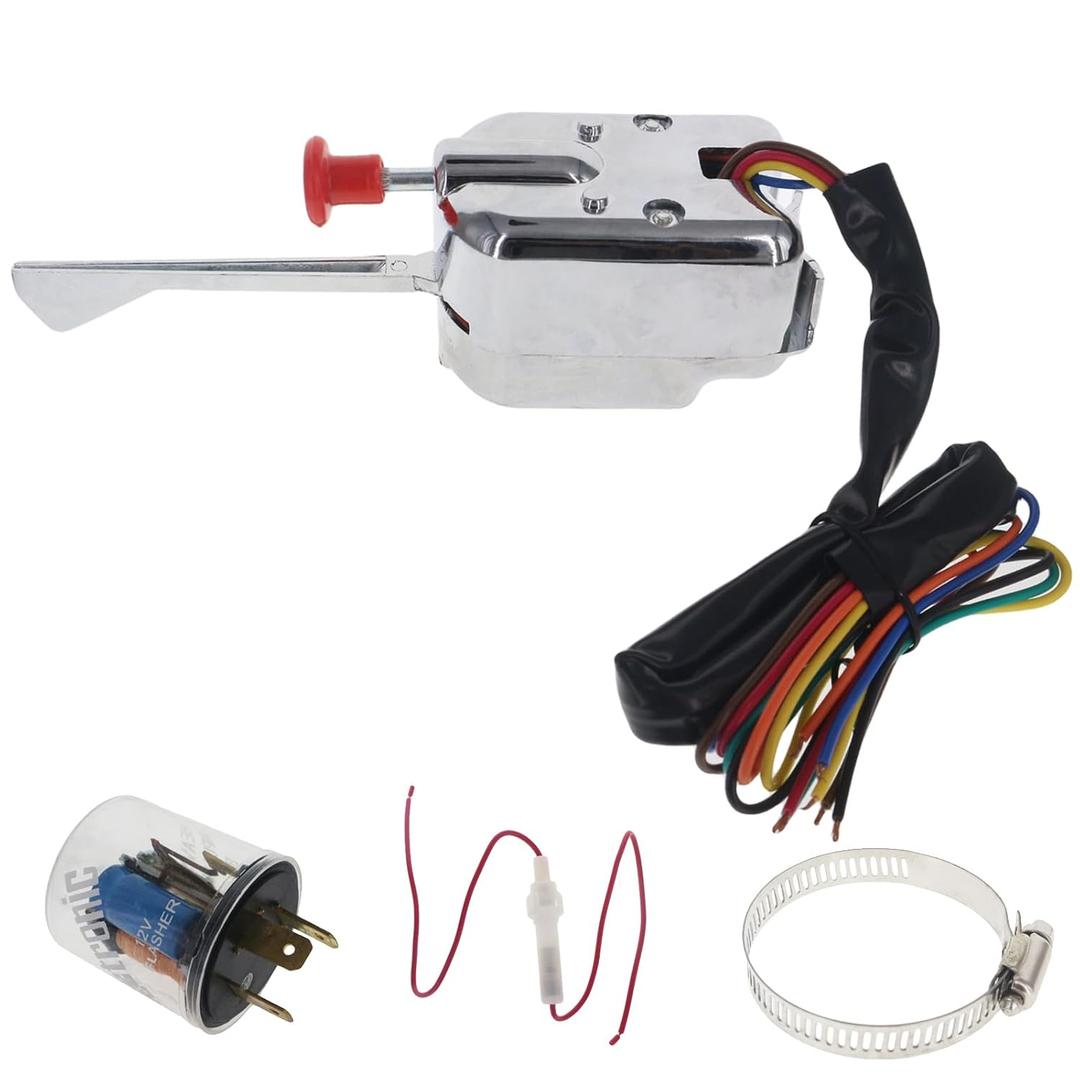 12V Universal Turn Signal Switch for Ford Buick GM Street Hot Rod with Flasher