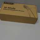 5" Filtered Handheld Shower Head with 10 Spray Modes,High Pressure Detachable Showerhead with Magnetic Docking, Water Flow Control & 69" Stainless Steel Shower Hose,Black