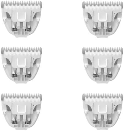 Grimgrow 5 Pack Ceramic Blades Replacement for Dog Grooming Clippers, Detachable Pet Clipper Blades for Dogs,Cats Hair Trimming