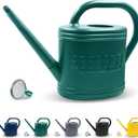 2 Gallon Watering Can, Outdoor Watering Can for Plants, Garden Water Can with Removable Long Spout and Stainless Steel Sprinkler Head, Large Water Can for Greenhouse (Dark Green, 2 Gallon)