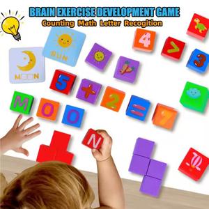 theshying Easter Gifts for Boy ABC Building Blocks for Toddlers 2-4 Large, 90 PCS Alphabet & Number Stacking Blocks, Educational Learning Toys for Boys Girls Kids