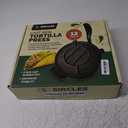 SIRCLES Tortilla Press 12 Inch Cast Iron - Extra Large, Heavy Duty 12 Inch Tortilla Press - Ebook Tortilla recipes - 5 Non-Slip Rubber Feet - Pre-Seasoned - Large 12-Inch Tortilla Press