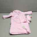 M&G House Newborn Photography Props Bathrobe Outfits Girl Baby Robe Bath Towel Costume Sets 0-6 Months(Pink)