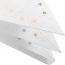 Paper Star Lantern Lampshade Star Light Cover Garland Lantern Pendant Xmas Tree Topper for Christmas New Year Birthday Wedding Home Party Dercor Indoor and Outdoor 17.7 Inch