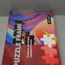 (2-Pack) Calvana 20x27 Black Puzzle Frame for Jigsaw Puzzles, 1000 Piece Puzzle Picture Frame Kit, Puzzle Display Framing Kit, Mounting & Hanging Accessories, No Glare Design, Easy Assembly