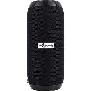 QT S Ultra Portable Wireless Bluetooth Speakers 10W 1200mAh IPX5 Waterproof Support FM Radio - Compatible with All Bluetooth Divices (Black)