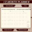 2026-2027 Planner - Academic Planner 2026-2027, 9" x 11", Jul. 2026 - Jun. 2027, Weekly and Monthly Planner 26-27, Leather Cover with Thick Paper, Back Pocket - The Sun (Reddish Brown Sun)