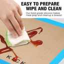 Silicone Baking Mat Set of 3 Non-Stick Baking Sheet for Oven Pan Liner Reusable Parchment Paper Half Sheet Large Silicone Bakeware Mat for Cookie Bread, Cooking Supplies Kitchen Accessories ((16.5'' x 11.6'') 3 Half Sheet)