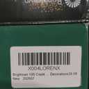 Brightown Christmas Lights, 100-Count 25ft Clear Incandescent Bulb Mini String Lights for Indoor Holiday Decor, Christmas Tree Garland Wedding Party Multi-Use Decoration, White Wire