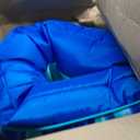 Big Joe Kona No Inflation Needed Pool Lounger with Headrest, Blurred Blue Double Sided Mesh, 5.5ft Big