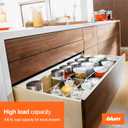 Blum TANDEM plus BLUMOTION Concealed Undermount Drawer Slides (Runners) Kit, 21-Inch, Full Extension, Soft-Close, Steel, 100 lb. Load Capacity for Wood Drawers (6 Kits)