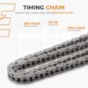 Autoexact Engine Timing Chain Kit w/Two Exhaust Cam Gears & Tensioner Fit for 4Cyl 2.4L Ecotec 2006-2017 Buick Chevy GMC Pontiac Saturn - Equinox Malibu Terrain HHR Verano Cobalt G6 Captiva 12588387