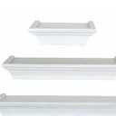 Fred Meyer White Wall Shelves Set of 3