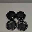 Wheel Center Caps for Mayhem Wheel Center Hubcaps, 4 Pack, Black (Clip Diameter: 3.74in, Mounting Clip Length: 0.1in)