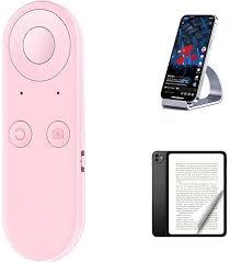 Phone Remote Controller - Bluetooth Remote for iPhone with Air Mouse Control, Scrolling Ring for TikTok, Bluetooth Page Turner for iPad, Camera & Music Remote, YouTube & Instagram Compatible