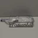 HapiRm Towel Rack Bathroom Storage - 3 Tier Over The Door & Wall Mounted Rolled Towel Racks Holder Organizer with Metal Shelf and 6 Hooks for Small Bathroom, Camper, Rv - Sliver (Silver)