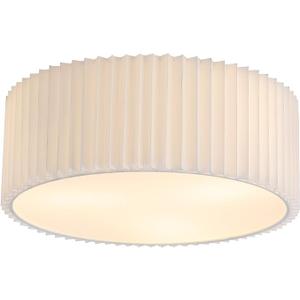 ZSRACHIU 16" Modern Flush Mount Ceiling Light Fixture, Farmhouse Close to Ceiling Light with White Fabric Shade, 3-Light Drum Semi Flush Mount Ceiling Lights for Bedroom, Living Room, Hallway, Foyer