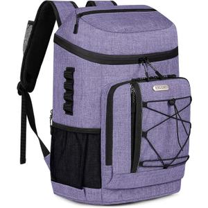 HXLGMD Backpack Coolers Insulated Leak Proof 30 Cans, Soft Sided Insulated Cooler Bags Ice Chest Backpack for Beach Travel Camping, with Reusable Ice Packs