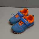 KUBUA Kids Sneakers for Boys Girls Running Tennis Shoes Lightweight Breathable Sport Athletic (Blue Orange a, 2 Big Kid)