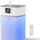 JRD 4L Humidifiers for Bedroom, Cool Mist Humidifier for Large Room, 40H Runtime, 360 Nozzle, Night Light for Home, Office, Baby Nursery, PlantsBlack