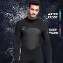 Sbart Premium Men's 1.5mm Neoprene Full Body Wetsuit, Keep Warm & Comfy, Adult Men Fullsuit Diving Suit for Scuba Diving Snorkeling Surfing Swimming Kayaking Paddling SUP All Watersports M