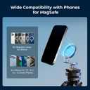 SMALLRIG Metal Phone Mount with Baseplate for Arca-Standard, Compatible for DJI RS 4 Mini, Smartphone Support with Cold Shoe Mount, Phone Tripod Mount for iPhone 17/16/15 Series etc. - 5339