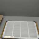 HVAC Premium 22'' x 14'' [Duct Opening] Flat Stamped Steel Return Air Grille - Sidewall and Ceiling - HVAC Vent Duct Cover - White [Outer Dimensions: 23.75''w X 15.75''h]