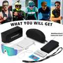 STORYCOAST Polarized Sports Sunglasses for Men Women,Driving Fishing Cycling Mountain Bike Sunglasses UV400 Protection