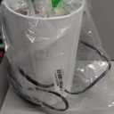 FenchelShades.com 7" Top Diameter x 7" Bottom Diameter 12" Height Fabric Drum Lampshade Spider Attachment (Linen Snow)