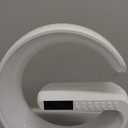 Luyfren 2026 New Smart Table Lamp with 4-in-1 Wireless Charger, Bluetooth Speaker, Alarm Clock, Night Light, App Control, for Bedroom, Office, Home Decor (White)