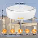 Bonlux Motion Sensor LED Ceiling Light Bulbs E26 Medium Base, 15W PIR UFO Motion Activated Night Light 150W Equivalent Auto On/Off for Hallway Stairs Depot Kitchen Bathroom, Warm White 3000K