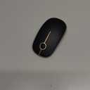VssoPlor Wireless Mouse, 2.4G Slim Portable Computer Mice with Nano Receiver for Notebook, PC, Laptop, Computer (Black and Gold)