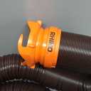 Camco RhinoFLEX 15-Ft RV Sewer Hose Kit - Features Clear Elbow Fitting w/Removable 4-in-1 Adapter - Connects to 3 Slip or 3/3.5/4 NPT Threaded Sewer Connection (39770)