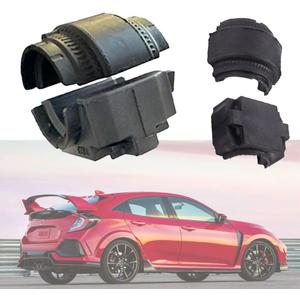 Generic Front Stabilizer Bar Bushings Fit for 2016-2021 Civic - Durable Rubber, Black, Upper and Lower Parts, Pair Replacement Recommended