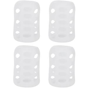 Toddmomy Silicone Baby Bottle Covers 4Pcs, Heat-Resistant Sleeves for Glass Bottles/Coffee Mugs, Non-Slip Grip & Baby Essentials for Newborn Parents Home Office Outdoor