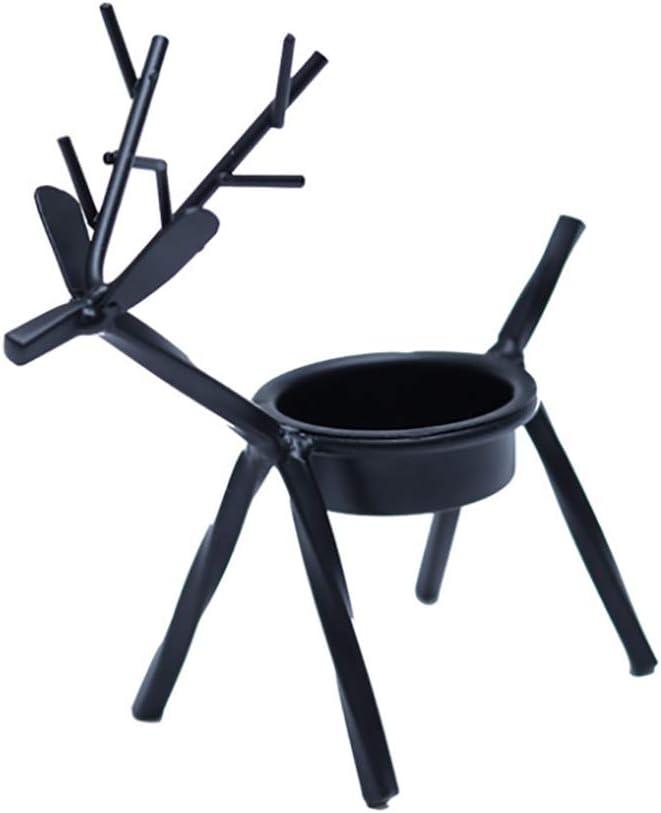 Set of 2 Reindeer Tealight Candle Holders, Christmas Decoration for Home, Metal Reindeer Candle Holder Stand for Dining Table (2pcs)